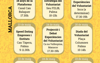 Setmana del Voluntariat – 20 a 25 de maig del 2024