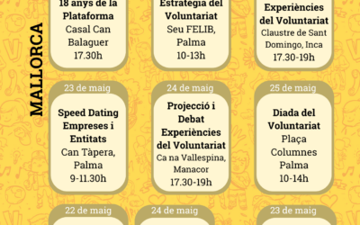 Setmana del Voluntariat – 20 a 25 de maig del 2024